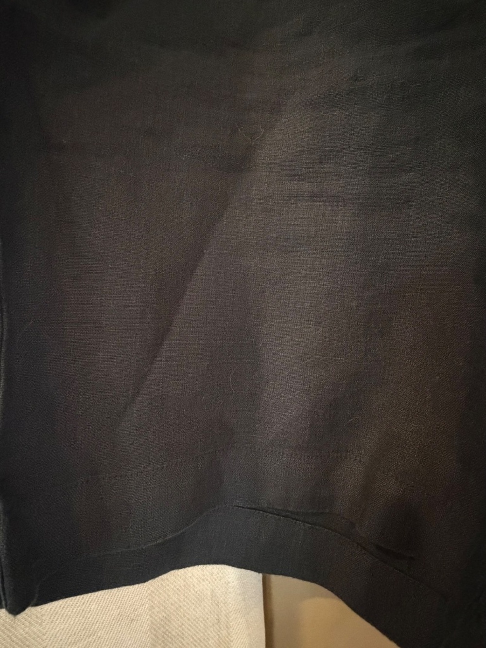 J. Jill Love Linen Bermuda Black Linen Shorts, Vacation, Summer, Size Large - Picture 4 of 10